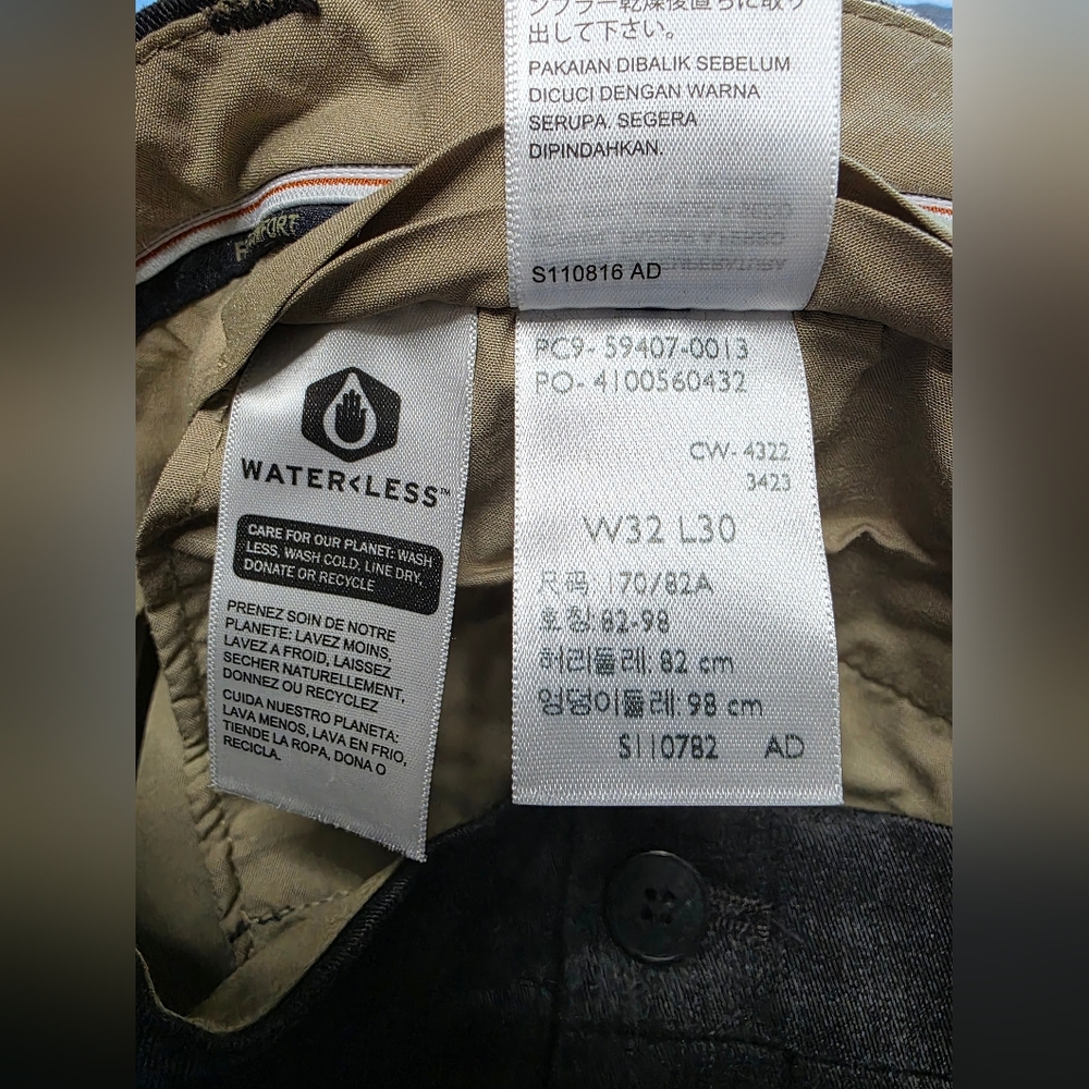 Dockers Men's Slim Fit Signature Khaki Lux Cotton Stretch Pants 32x30 Flat Front - Picture 5 of 8